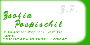 zsofia pospischil business card